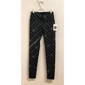 NWT Pure Barre Chevron Logo Print Leggings